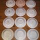 Set of 12 different hollow plates