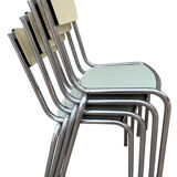 4 chaises en Formica des années 50 France
