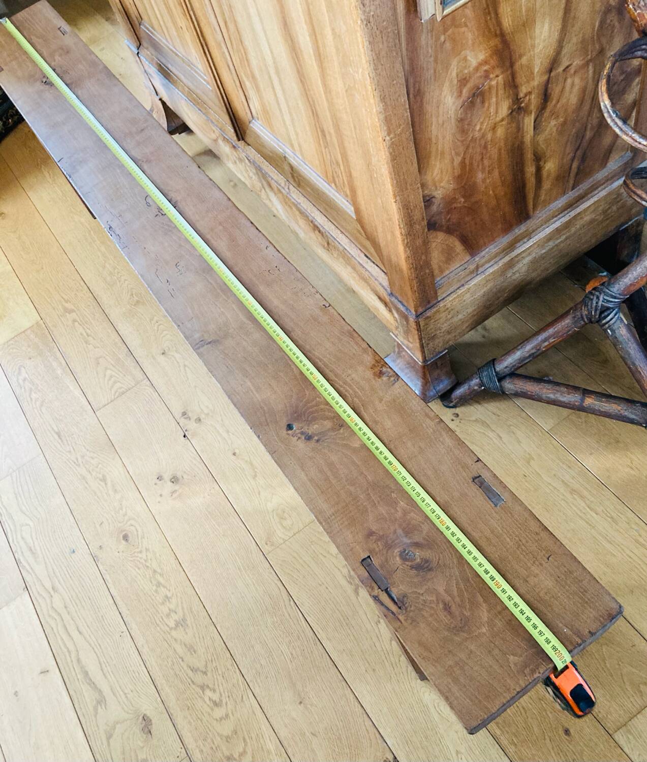 Large 19th century church bench