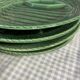 Flat earthenware asparagus set and 8 Sarreguemines plates