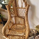 Vintage rattan armchair