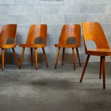 Suite of 4 chairs 515 by Oswald Haerdtl for TON