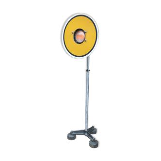 SNCF Industrial floor lamp on wheels 1950