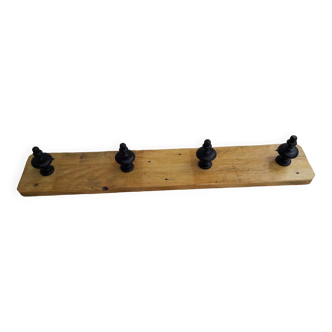 Coat rack in turned wood