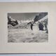 Antique photogravure, Leschaux Glacier, Chamonix, 1930s-1950s, 40x30 cm