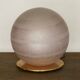 Large satin and corroded Murano glass table lamp Swirl by VeArt, 1980s.