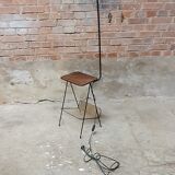 Vintage rope floor lamp magazine door