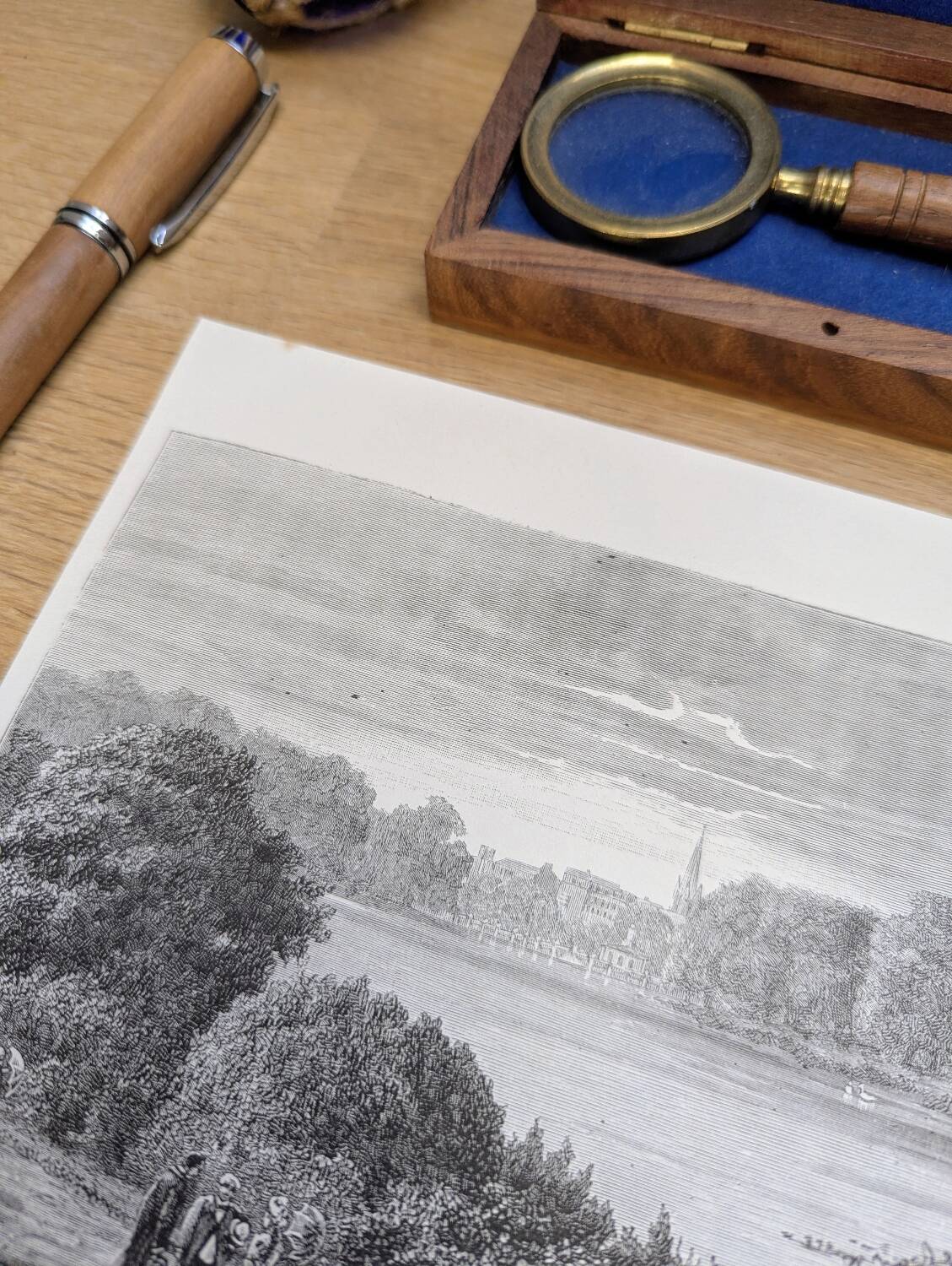 Hyde Park, London, printed illustration from 1879.