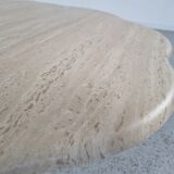 Table basse en travertin "nuage" années 80