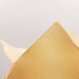 Beige crumpled plexiglass lamp Soleillade,  80s