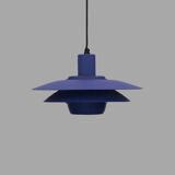 Blue coloured top design lamp by Jeka Metaltryk - Model Viola type 3013-P -