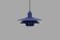 Blue coloured top design lamp by Jeka Metaltryk - Model Viola type 3013-P -