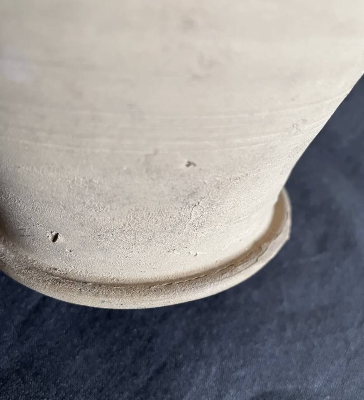 Varnished terracotta oil jar