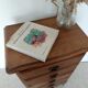 Rustic chic 5-drawer chest of drawers in solid wood