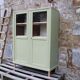 Renovated antique display cabinet – Lizard Green (Pure & Paint)