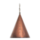Cone shaped handmade pendant from Denmark, 1970s