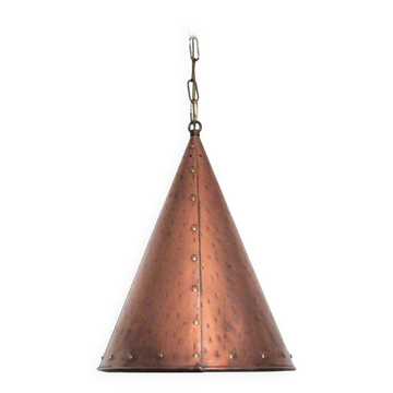 Cone shaped handmade pendant from Denmark, 1970s