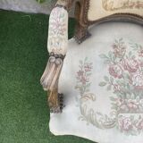 Basket bed and its two armchairs