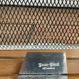 Jaques Charles polished stainless steel fireplace set for Jean-Paul Créations France 1970