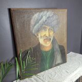 Tableau Orientaliste Portrait Huile Sur Toile