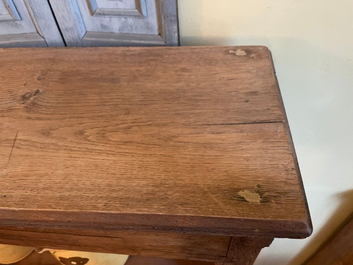 Baker's shelf, kitchen shelf, collection shelf from the early 19th century, oak.