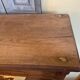 Baker's shelf, kitchen shelf, collection shelf from the early 19th century, oak.
