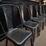 Lot de 6 ancienne chaises Tolix 1950
