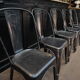 Lot of 6 old Tolix chairs 1950