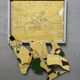 Wooden puzzle frame from the 30s/40s depicting a cyclist