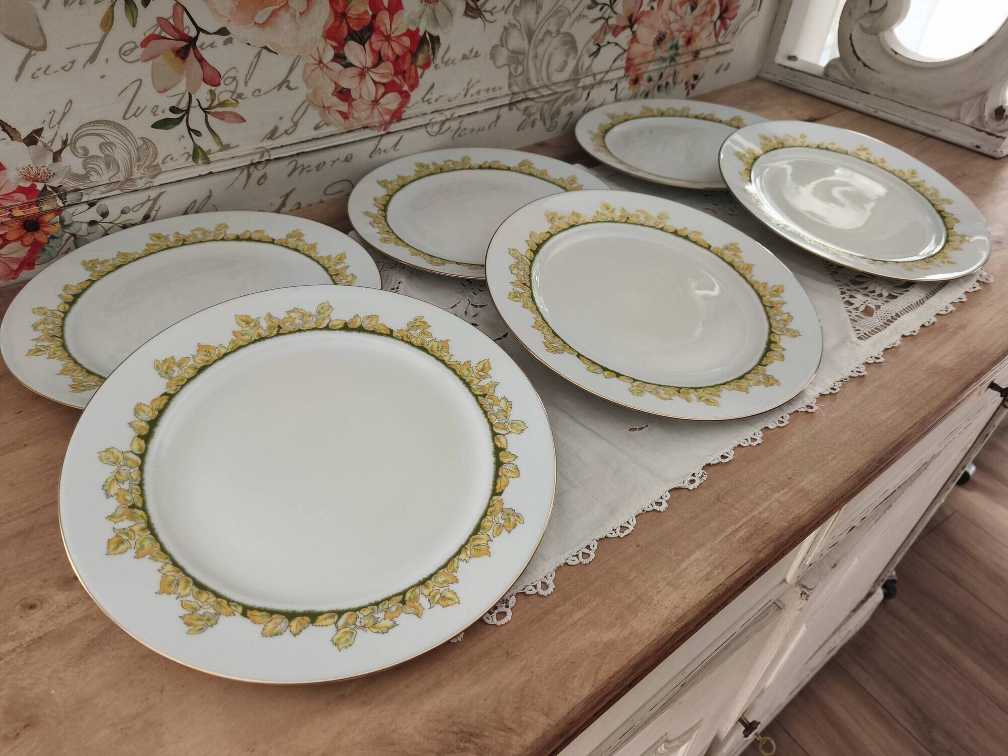 Set of 6 Limoges porcelain plates Haviland Hôtel Métropole Brussels