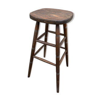 Vintage wooden bar stool 1960