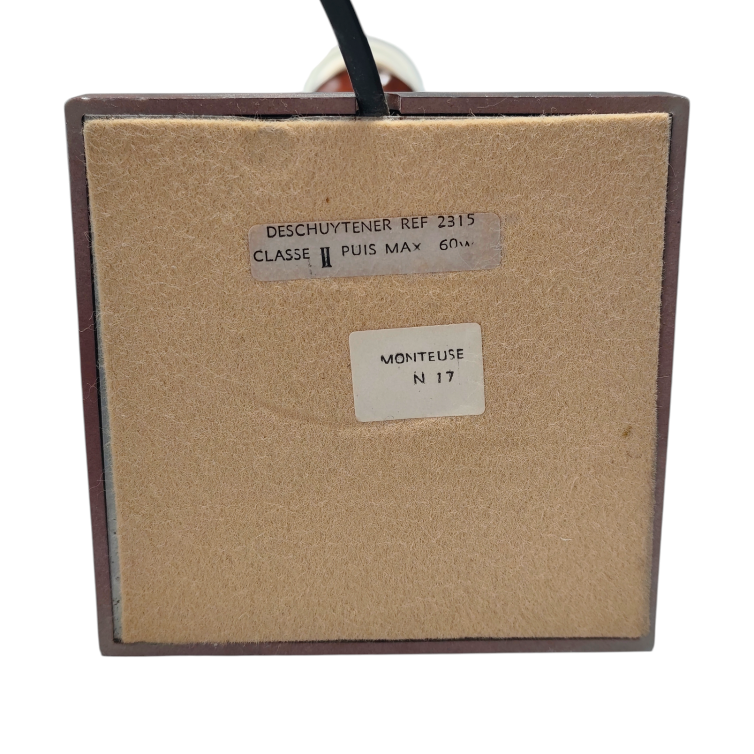 Vintage Deschuytener Table Lamp – Monteuse N°17 - Tortoiseshell-effect