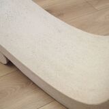 Table basse en verre, design italien, années 70, production : Italie