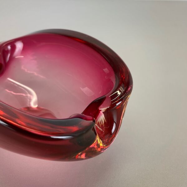 Cendrier verre de Murano « Rose », Italie, années 1970