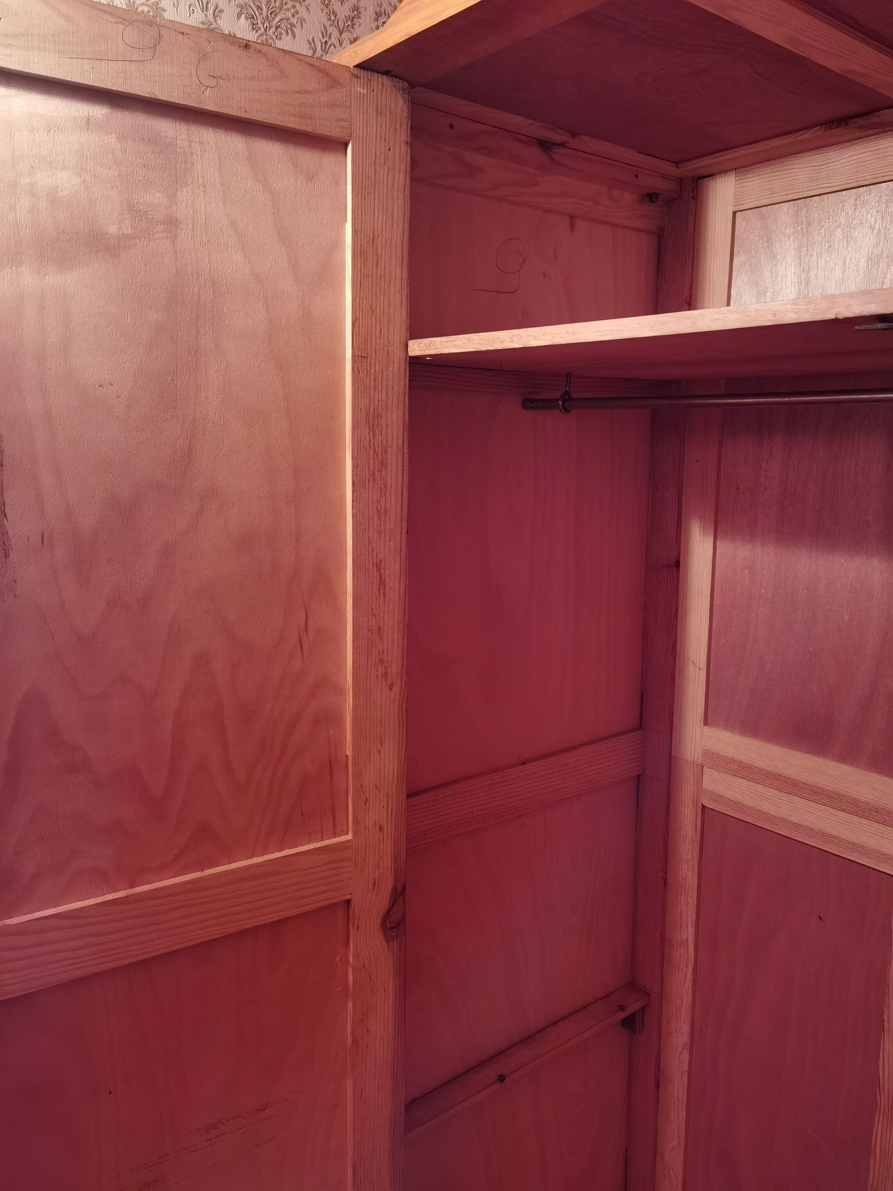 Parisian wardrobe vintage golden oak