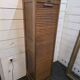 Oak curtain filing cabinet