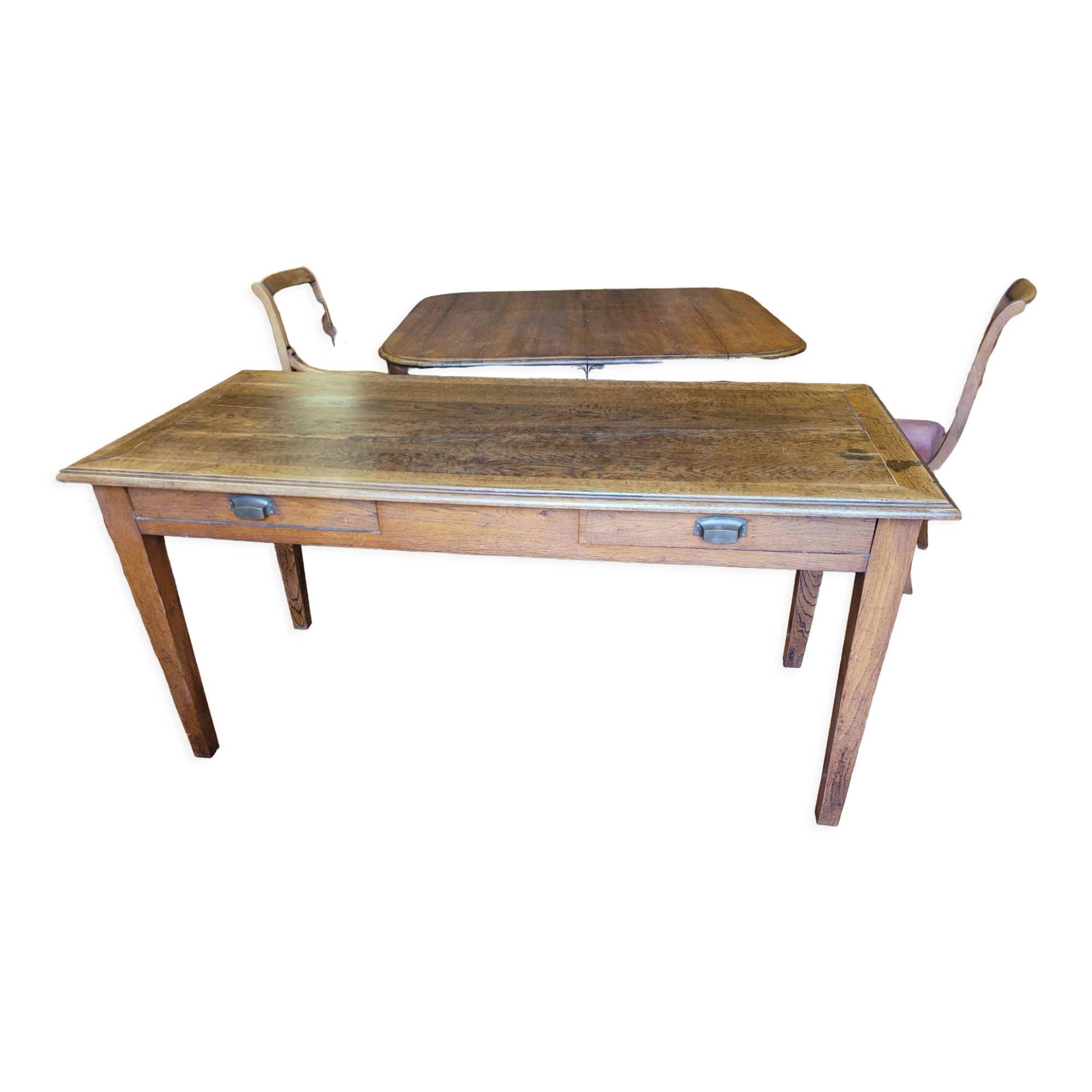 Antique oak farmhouse table
