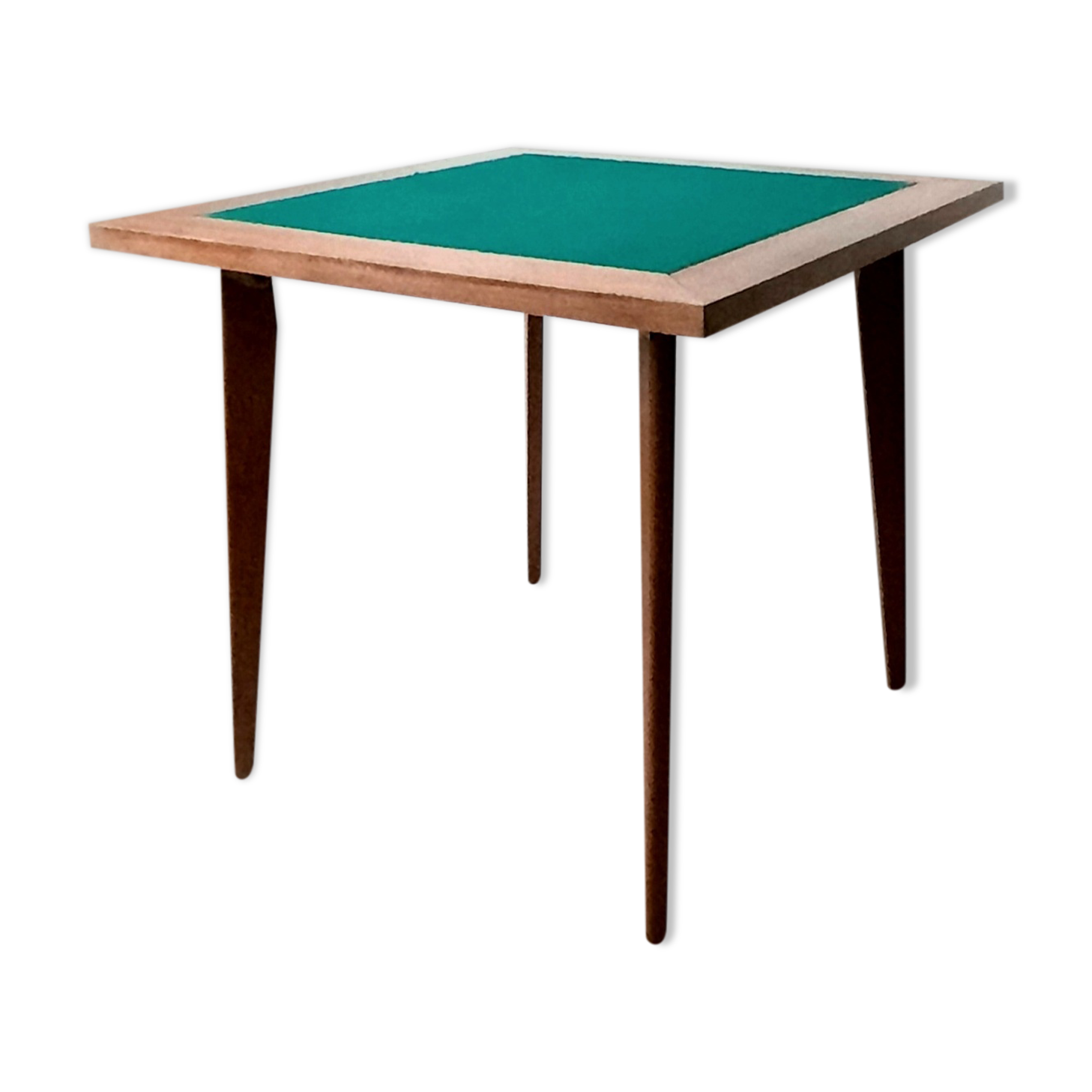 Oak Foldable Games Table - Profiled Compass Feet - Vintage 50s / 60s