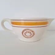 Saucière Gien marron et orange modèle Ladon