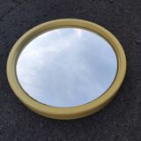 Round mirror beige pop vintage 70