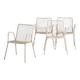 Chaises d’extérieur anciennes avec accoudoirs (vers 1920). Ensemble de 4 pièces n°4