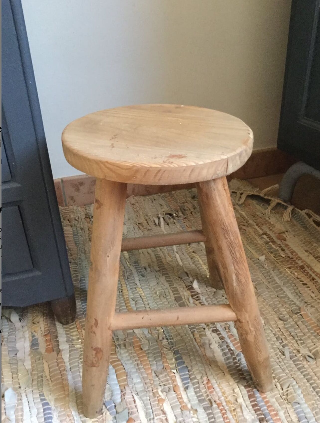 Tabouret vintage scandinave enfant