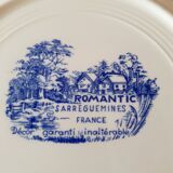 Assiettes creuses Sarreguemines  "romantic"
