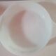 Arcopal dish with round flowers with handle