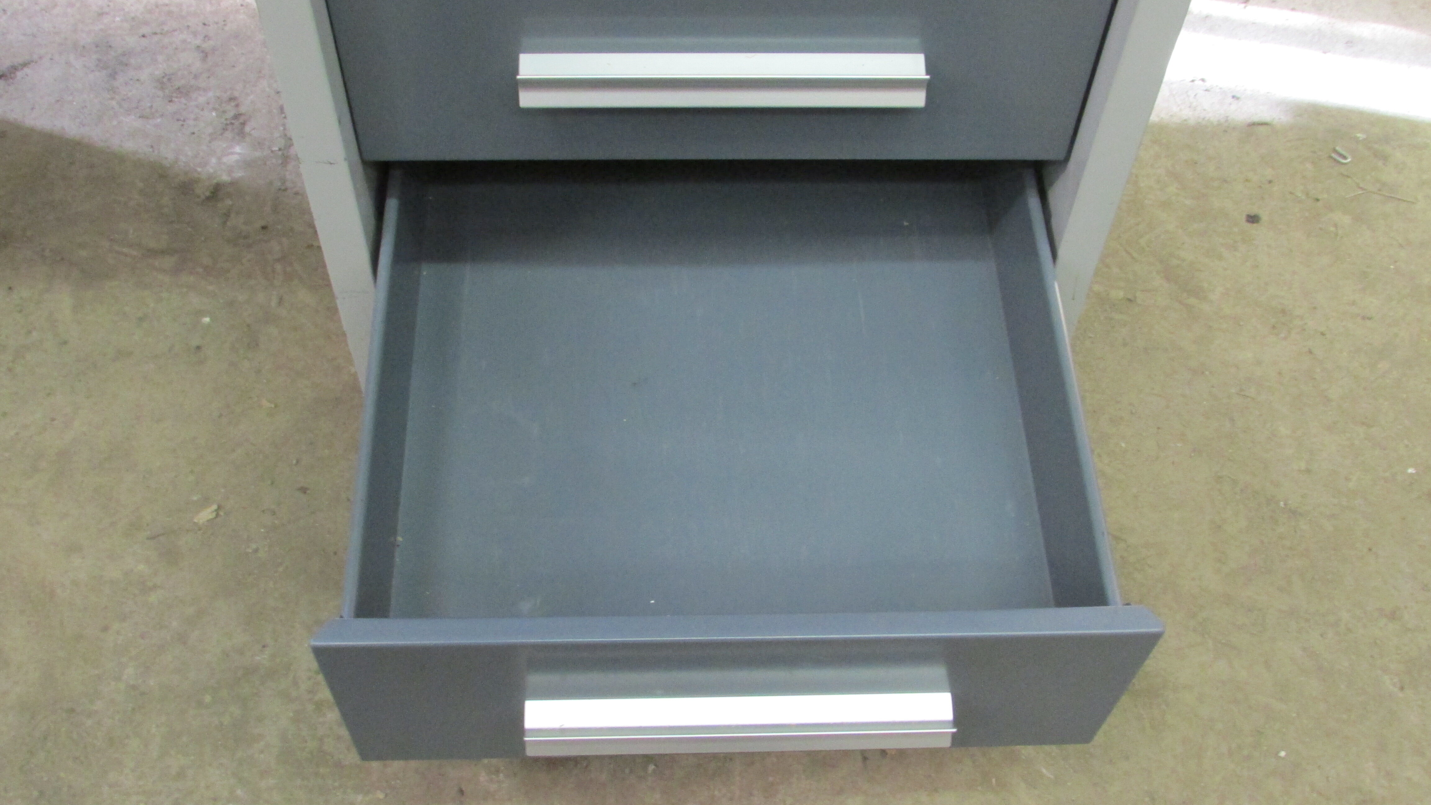 Industrial metal desk