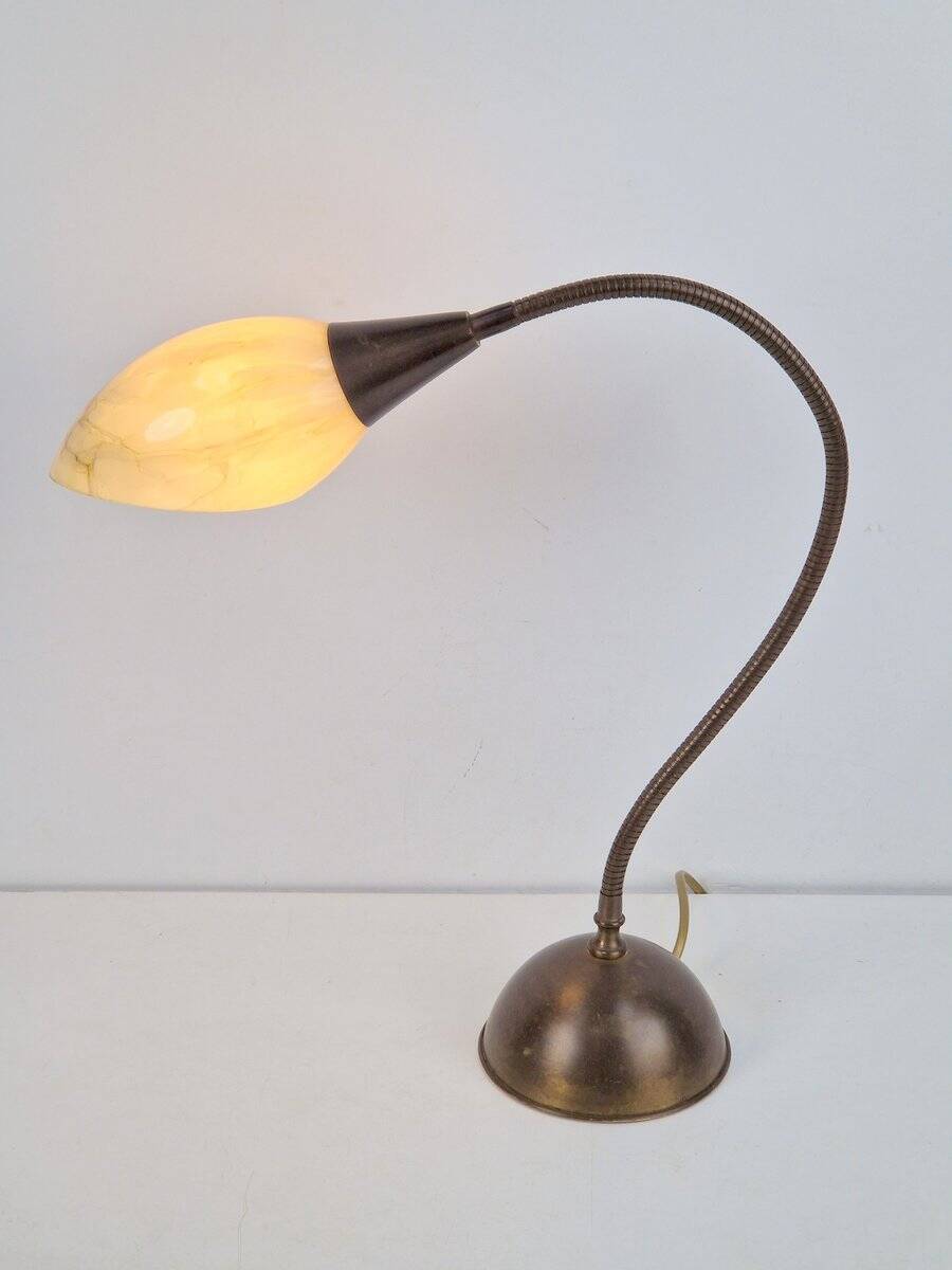 Vintage Art Deco Flex Neck Desk Lamp, 1950s