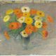 Oil on canvas guillot rafaillac still life bouquet of flowers 1930