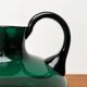 Pichet en verre vert Art Déco par le Prof. Bruno Mauder pour Zwiesel Theresienthal, Allemagne années 1930