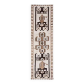 Tapis couloir en laine et coton fait main Oushak turc des années 1970, 99x300.