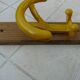 vintage yellow wall coat rack "Ghidini Italy"